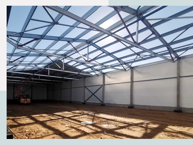 Строительство сенохранилищ в Чапаевске