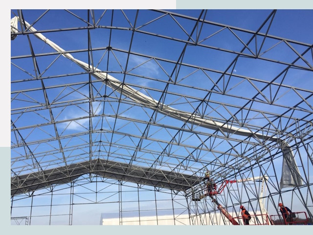 Шатровые ангары от 613 руб. в Чапаевске и Самарской области