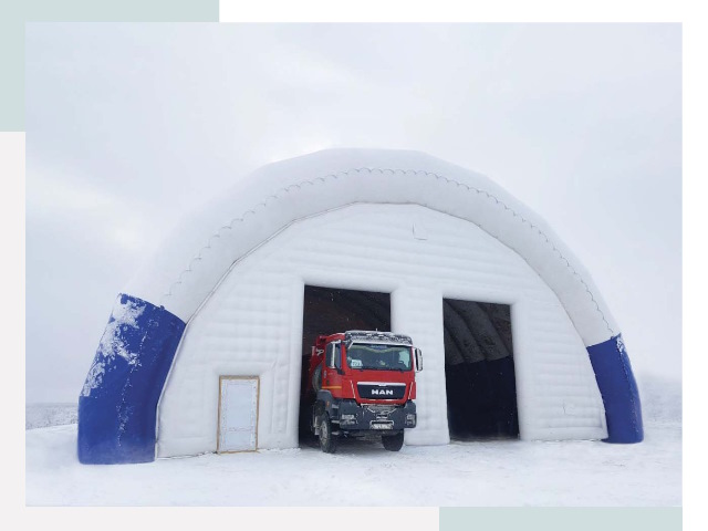 Мобильные ангары в Чапаевске