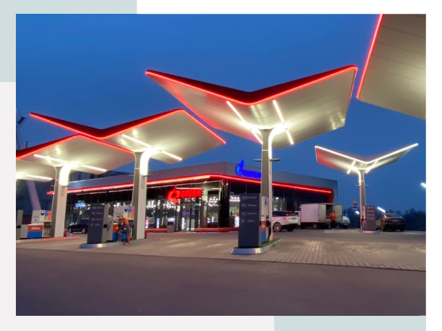 Навесы для АЗС в Чапаевске