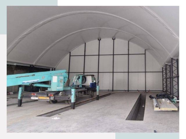 Внутреннее оснащение ангаров в Чапаевске