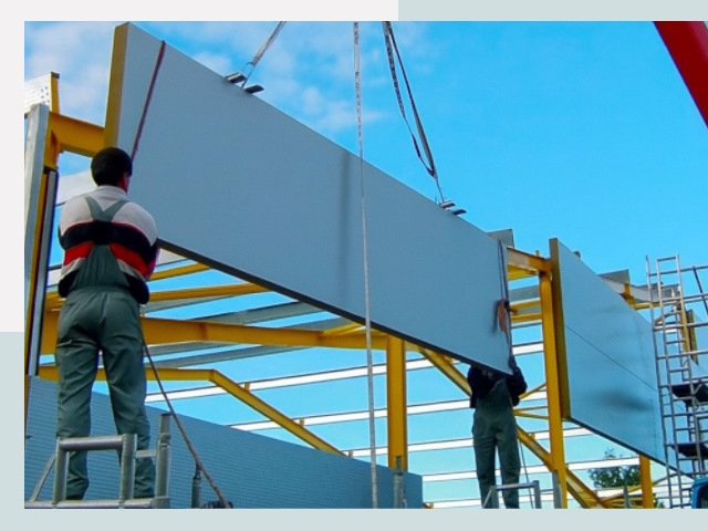 Монтаж сэндвич-панелей в Чапаевске от 613 руб.